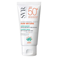 SUN SECURE ECRAN MINERAL TEINTE CRÈME CONFORT PEAUX SèCHES à TRèS SèCHES SPF 50+