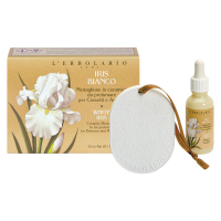 IRIS BIANCO MEDAGLIONE IN CERAMICA DA PROFUMARE PER CASSETTI E ARMADI
