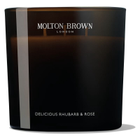 Delicious Rhubarb & Rose Three Wick Candle