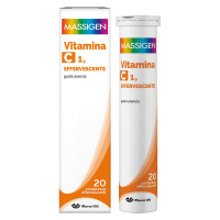 MASSIGEN VITAMINA C 1g EFFERVESCENTE GUSTO ARANCIA COMPRESSE