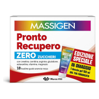 MASSIGEN PRONTO RECUPERO ZERO ZUCCHERO GUSTO ARANCIA ROSSA BUSTINE
