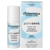 Purysens Crema Viso Purificante Riequilibrante Anti-Imperfezioni Pelle Miste E Impura