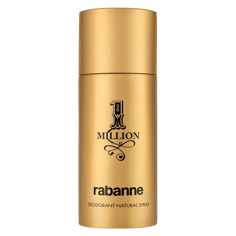 Rabanne 1 Million, Deodorante Spray Uomo, 150 ml, Fresco e Speziato, Deodorante profumato a lunga durata per uomo Rabanne 1 Million, Deodorante Spray Uomo, 150 ml, Fresco e Speziato, Deodorante profumato a lunga durata per uomo