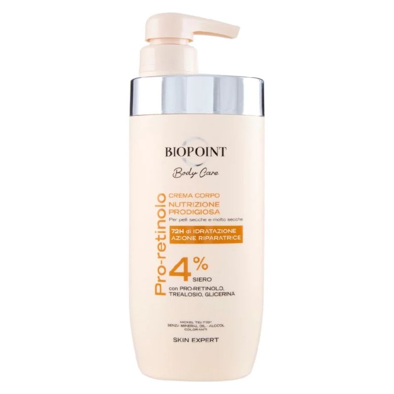 Biopoint Body Care Crema Corpo Nutrizione Prodigiosa, Crema Nutriente per Pelli Secche e Molto Secche, 500 ml, Idratazione intensa e pelle vellutata Biopoint Body Care Crema Corpo Nutrizione Prodigiosa, Crema Nutriente per Pelli Secche e Molto Secche, 500 ml, Idratazione intensa e pelle vellutata