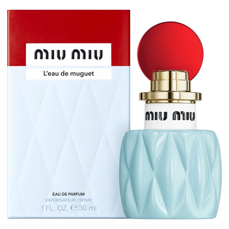 Miu Miu L'Eau de Muguet, Eau de Parfum Donna, 30 ml Spray, Fragranza Floreale Verde Muschiata, Profumo femminile fresco e sofisticato Miu Miu L'Eau de Muguet, Eau de Parfum Donna, 30 ml Spray, Fragranza Floreale Verde Muschiata, Profumo femminile fresco e sofisticato