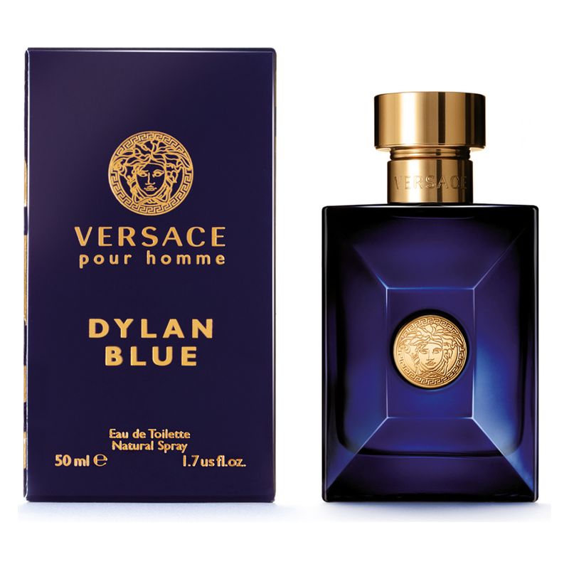 Versace Pour Homme Dylan Blue, Eau de Toilette Uomo, 50 ml Spray, Profumo maschile intenso e seducente, Fragranza Aromatica Fougère Legnosa Versace Pour Homme Dylan Blue, Eau de Toilette Uomo, 50 ml Spray, Profumo maschile intenso e seducente, Fragranza Aromatica Fougère Legnosa