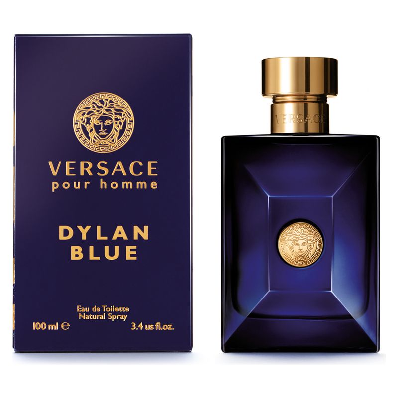 Versace Pour Homme Dylan Blue, Eau de Toilette Uomo, 100 ml Spray, Profumo maschile Aromatico Fougère, Fragranza fresca e seducente Versace Pour Homme Dylan Blue, Eau de Toilette Uomo, 100 ml Spray, Profumo maschile Aromatico Fougère, Fragranza fresca e seducente