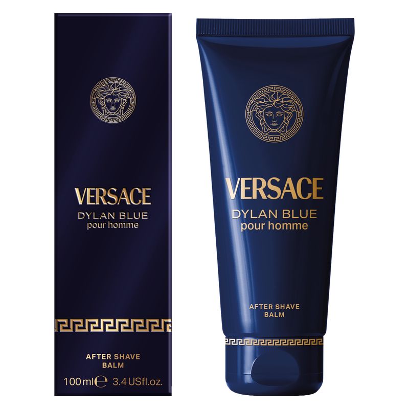 Versace Pour Homme Dylan Blue, Balsamo Dopobarba Uomo, 100 ml, Fragranza Aromatica Fougère, Balsamo Idratante e Lenitivo per la pelle dopo la rasatura Versace Pour Homme Dylan Blue, Balsamo Dopobarba Uomo, 100 ml, Fragranza Aromatica Fougère, Balsamo Idratante e Lenitivo per la pelle dopo la rasatura