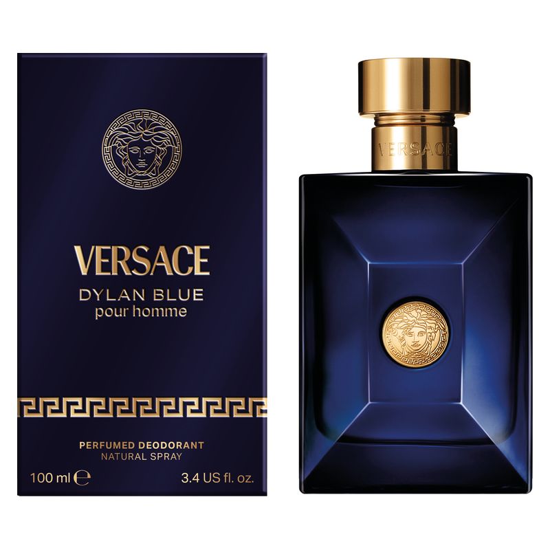 Versace Pour Homme Dylan Blue, Deodorante Spray Uomo, 100 ml, Fragranza maschile, Profumo Aromatico Fougère, Fresco e Sensuale, Idea Regalo Versace Pour Homme Dylan Blue, Deodorante Spray Uomo, 100 ml, Fragranza maschile, Profumo Aromatico Fougère, Fresco e Sensuale, Idea Regalo