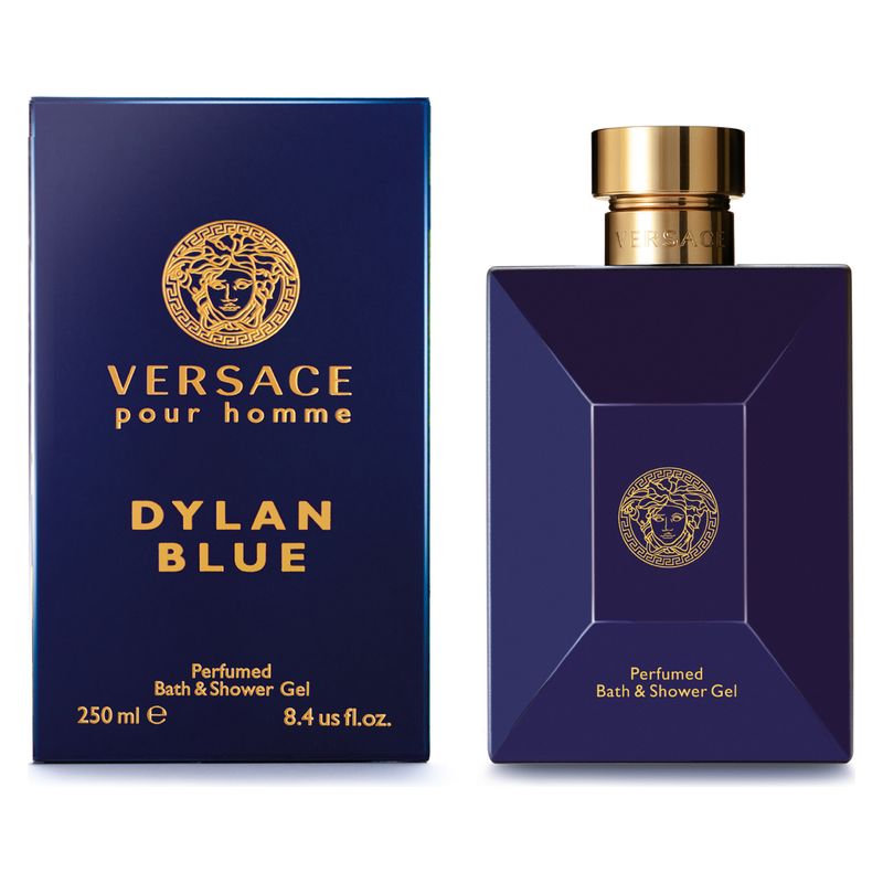 Versace Pour Homme Dylan Blue, Gel Doccia e Bagno Uomo, 250 ml, Detergente Profumato, Fragranza Aromatica Fougère, Idea Regalo Versace Pour Homme Dylan Blue, Gel Doccia e Bagno Uomo, 250 ml, Detergente Profumato, Fragranza Aromatica Fougère, Idea Regalo