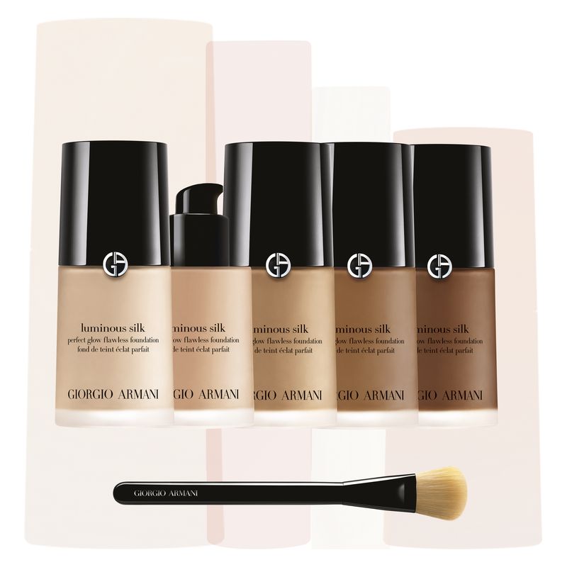 Armani Luminous Silk Foundation, Fondotinta Fluido Effetto Seta, 30 ml, Tonalità 6 Golden Beige, Coprenza Media Modulabile, Finish Luminoso Donna