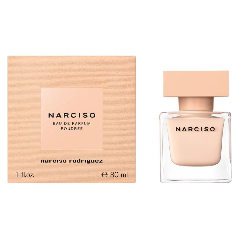 Narciso Rodriguez Narciso Poudrée, Eau de Parfum Donna, 30 ml Spray, Profumo Floreale Legnoso Muschiato Cipriato con Gelsomino, Rosa e Cedro