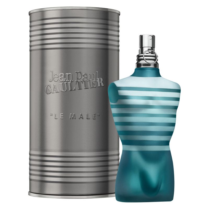 Jean Paul Gaultier Le Male, Eau de Toilette Uomo, 125 ml Spray, Profumo iconico Ambrato Fougère, Fragranza maschile fresca e sensuale alla vaniglia