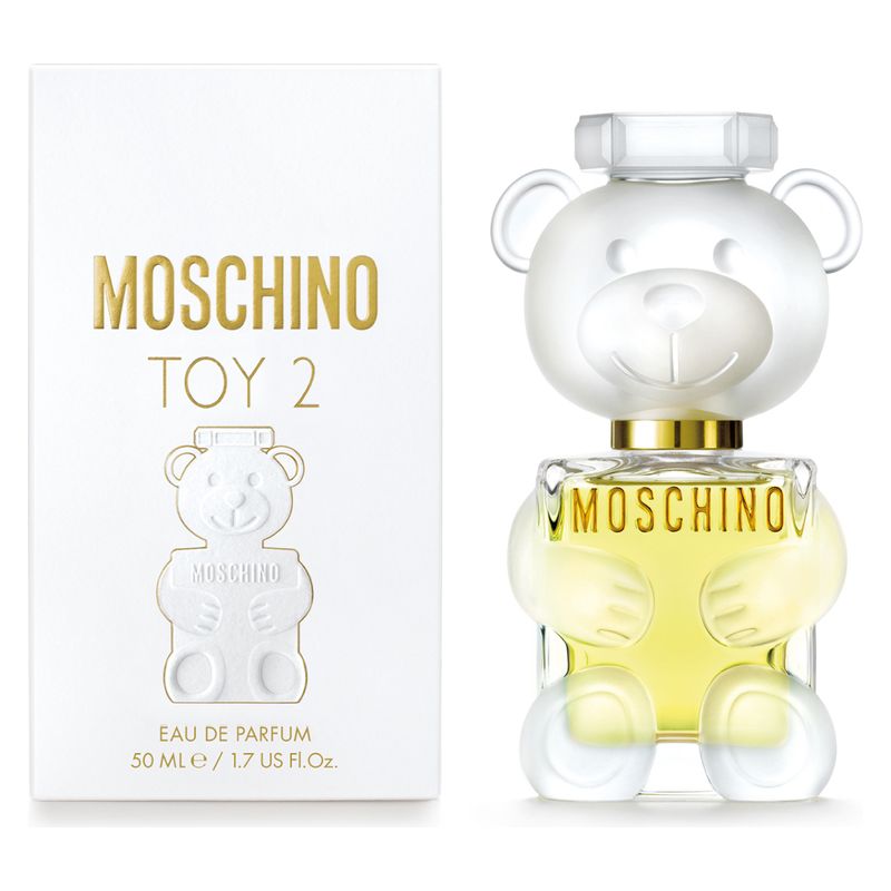 Moschino Toy 2, Eau de Parfum Donna, 50 ml Spray, Profumo Floreale Legnoso Muschiato, Fragranza Fresca e Gioiosa con Note di Mela e Gelsomino
