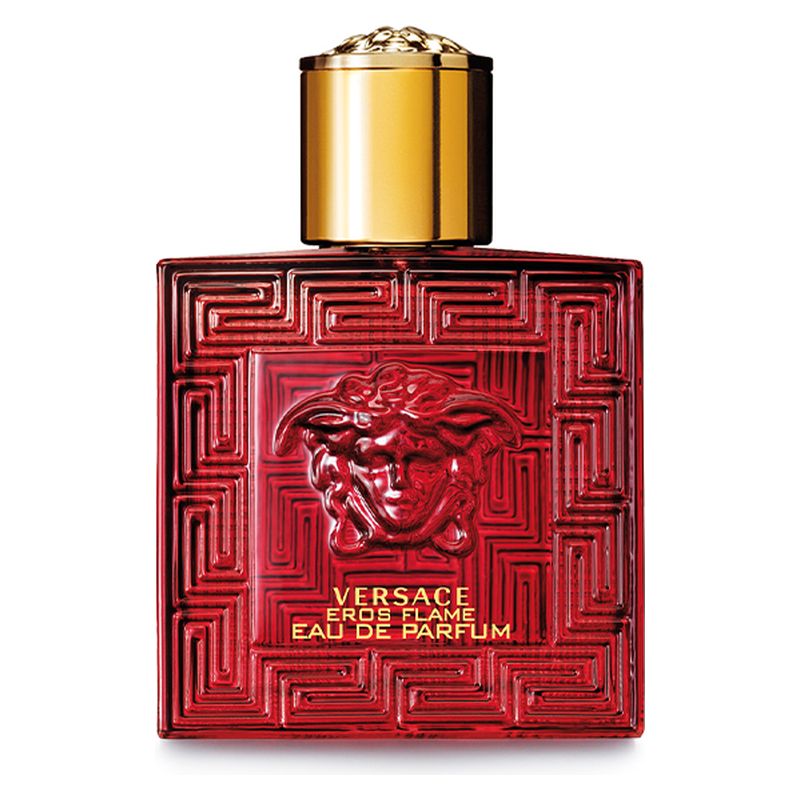 Versace Eros Flame, Eau de Parfum Uomo, 50 ml Spray, Profumo maschile intenso, legnoso e speziato, ideale per l'uomo passionale e sicuro di sé Versace Eros Flame, Eau de Parfum Uomo, 50 ml Spray, Profumo maschile intenso, legnoso e speziato, ideale per l'uomo passionale e sicuro di sé