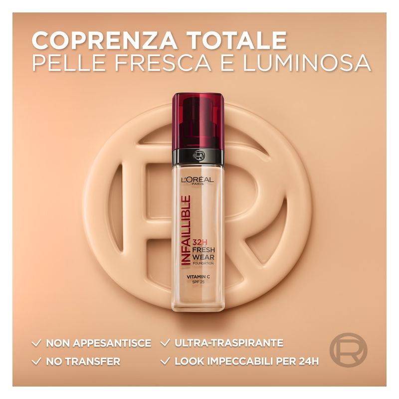 L'Oréal Fondotinta Infaillible 32H Fresh Wear