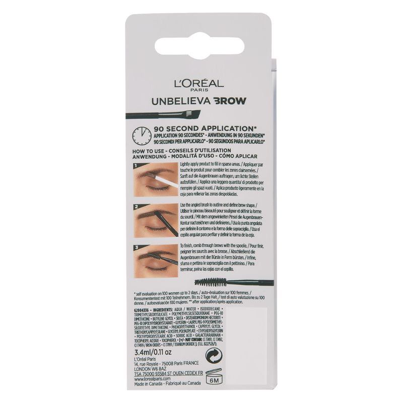 L'Oréal Unbelieva Brow Gel Sopracciglia