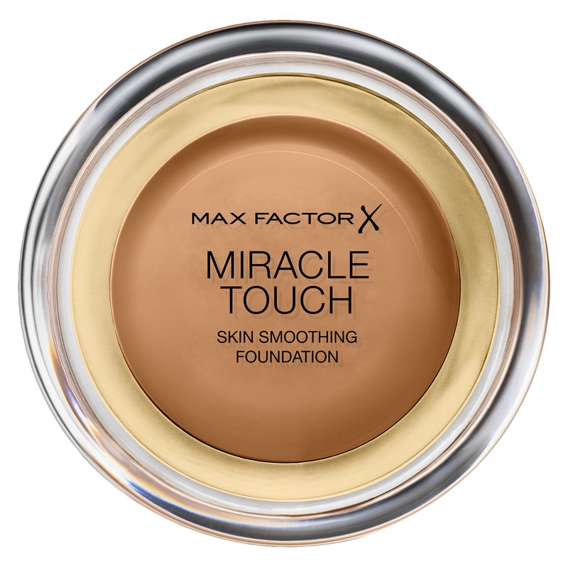 Max Factor Miracle Touch, Fondotinta Compatto in Crema SPF 30, Donna, 11.5 g, 85 Caramel, Idratante Anti-età con Acido Ialuronico, Finish Satinato Max Factor Miracle Touch, Fondotinta Compatto in Crema SPF 30, Donna, 11.5 g, 85 Caramel, Idratante Anti-età con Acido Ialuronico, Finish Satinato