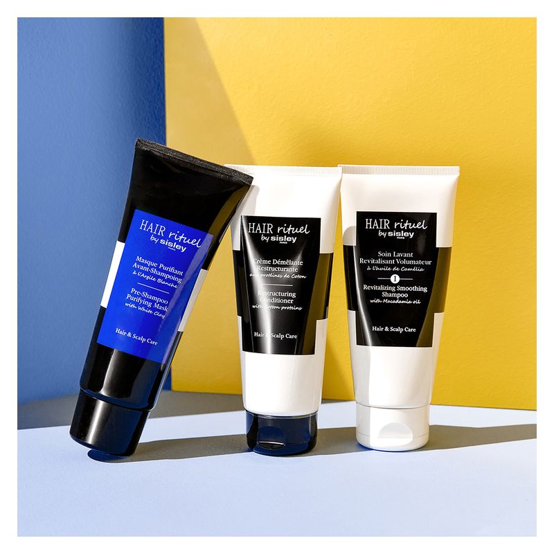 Sisley Hair Rituel Masque Purifiant Avant-Shampoing, Maschera Pre-Shampoo Purificante all'Argilla Bianca, 200 ml, Trattamento Detox Capelli e Cuoio Capelluto
