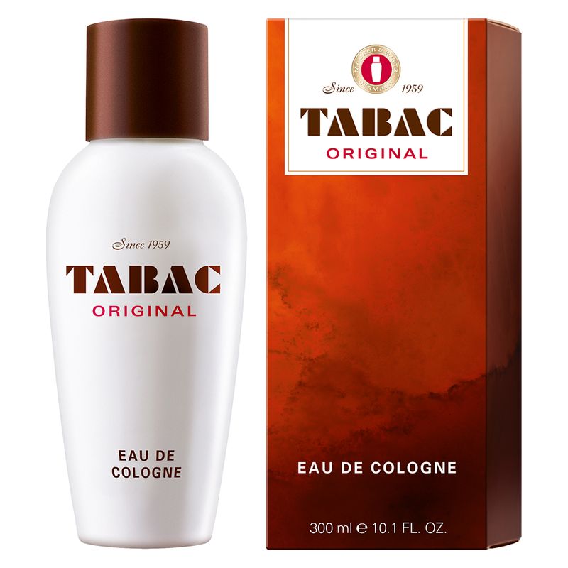 Tabac Original, Eau de Cologne Uomo, 300 ml, Profumo Maschile Aromatico Speziato, Fragranza Classica e Inconfondibile dal 1959