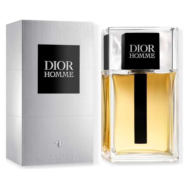 DIOR Dior Homme, Eau de Toilette Uomo, 100 ml Spray, Fragranza Legnosa e Speziata, Profumo Maschile con Note di Cedro, Patchouli e Vetiver