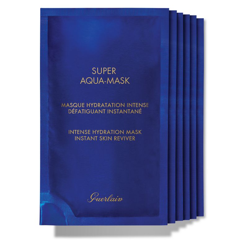 Guerlain SUPER AQUA-MASK 6枚入り　定価19,690円 Guerlain Super Aqua-Mask, Maschera Viso in Tessuto Idratante, 6 x