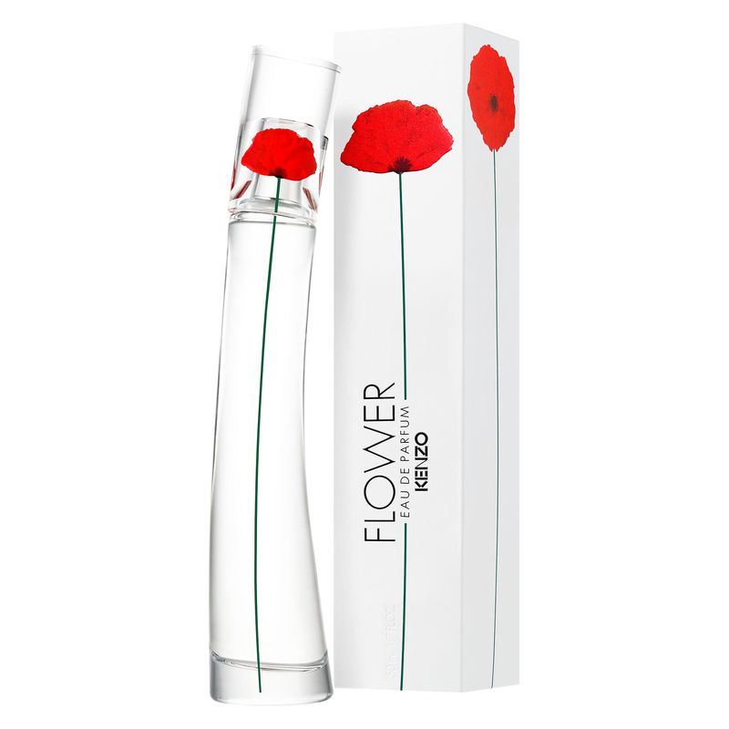 Kenzo Flower by Kenzo, Eau de Parfum Donna, 50 ml Spray, Iconico Profumo Floreale con Rosa Bulgara, Vaniglia e Muschio Bianco, Fragranza Cipriata