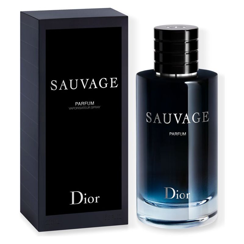 DIOR Sauvage Parfum, Profumo Uomo, 200 ml Spray, Fragranza Intensa Ambrata Fougère con Bergamotto, Sandalo e Vaniglia, Lunga Durata
