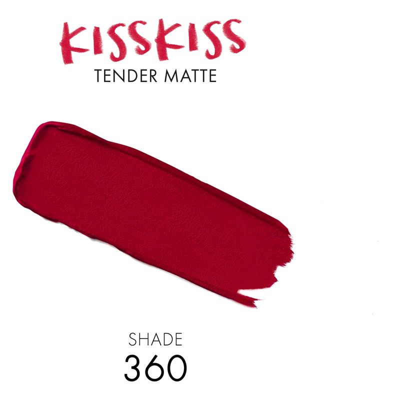 Guerlain Kisskiss Tender Matte Rossetto Matte Luminoso Comfort 16 Ore