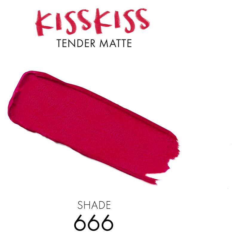 Guerlain Kisskiss Tender Matte Rossetto Matte Luminoso Comfort 16 Ore