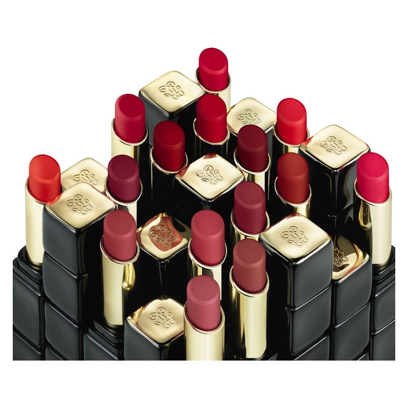Guerlain KissKiss Tender Matte, Rossetto Matte Luminoso, 775 Kiss Rouge, 2.8 g, Lunga Tenuta e Comfort 16 Ore, Make-up Labbra Idratante Donna