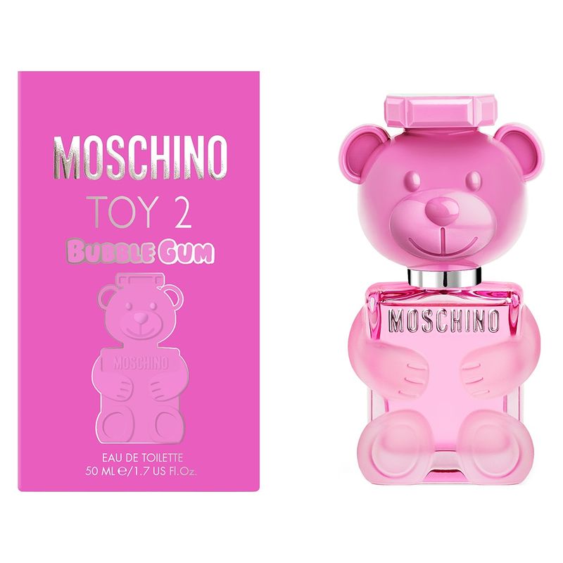Moschino Toy 2 Bubble Gum, Eau de Toilette Donna, 50 ml Spray, Profumo Floreale Fruttato e Gourmand Moschino Toy 2 Bubble Gum, Eau de Toilette Donna, 50 ml Spray, Profumo Floreale Fruttato e Gourmand