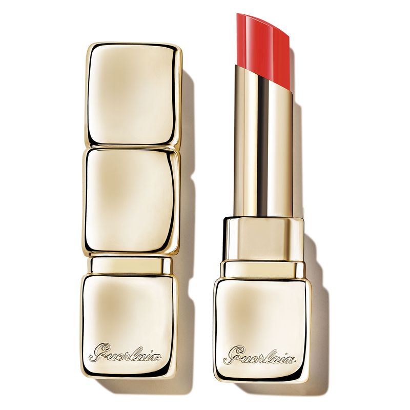 Guerlain Kisskiss Shine Bloom - Rossetto Brillante Con Il 95% Di Ingredienti Di Origine Naturale