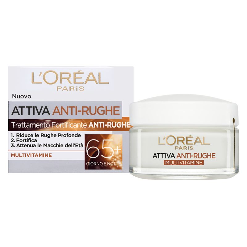 L'Oréal Attiva Anti-Rughe 65+ Trattamento Fortificante Anti-Rughe