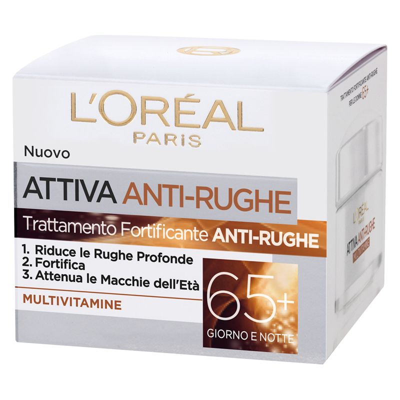 L'Oréal Attiva Anti-Rughe 65+ Trattamento Fortificante Anti-Rughe