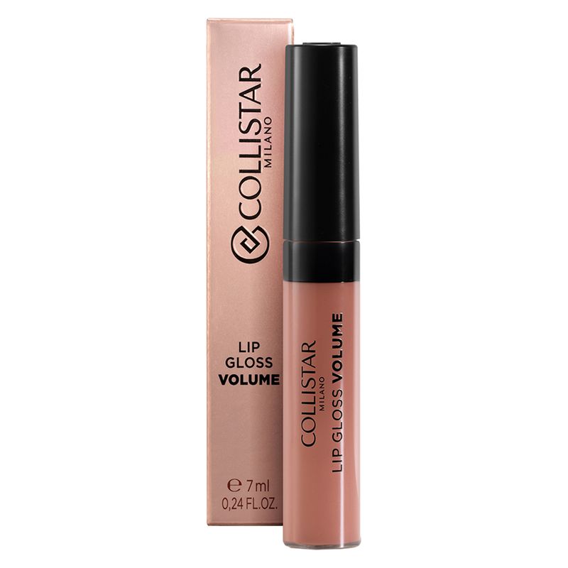Collistar Lip Gloss Volume, Lucidalabbra Volumizzante Donna, 7 ml, 150 Nudo Labbra, Idratante con Vitamina E, Finish Brillante Effetto Specchio