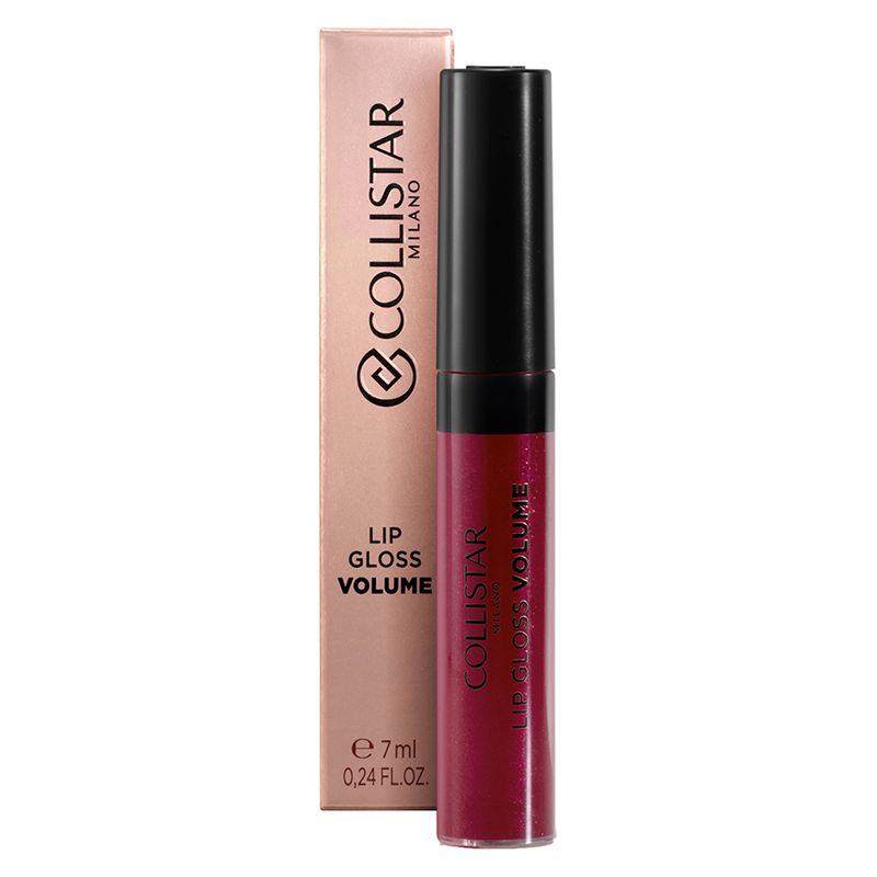 Collistar Lip Gloss Volume 220 Purple Mora, Lucidalabbra Effetto Volumizzante e Idratante, 7 ml, Finish Brillante ad Effetto Specchio per Donna
