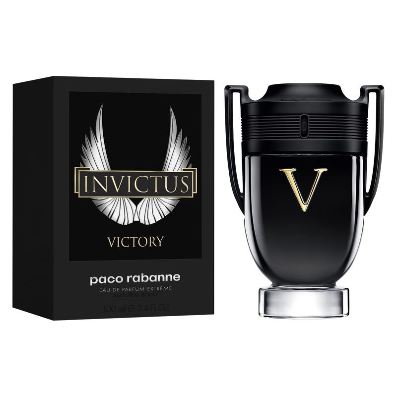 Rabanne Invictus Victory, Eau de Parfum Extrême Uomo, 100 ml Spray, Profumo maschile intenso e sensuale, Fragranza Ambrata Fresca e Orientale Rabanne Invictus Victory, Eau de Parfum Extrême Uomo, 100 ml Spray, Profumo maschile intenso e sensuale, Fragranza Ambrata Fresca e Orientale