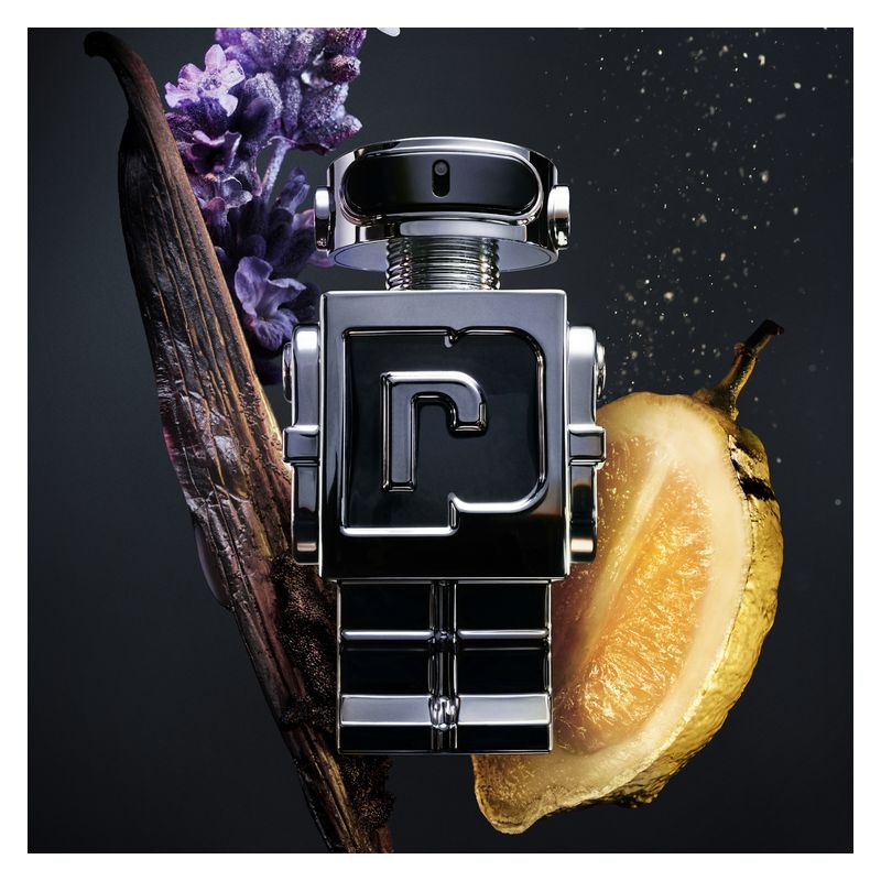 Rabanne Phantom, Eau de Toilette Uomo, 100 ml Spray, Profumo Maschile Aromatico e Legnoso, Fragranza con Lavanda, Limone Energizzante e Vaniglia