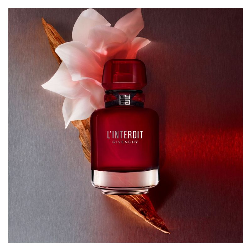 Givenchy L'Interdit Rouge, Eau de Parfum Donna, 35 ml Spray, Profumo Floreale Speziato Legnoso, Fragranza Intensa, Calda e Sensuale