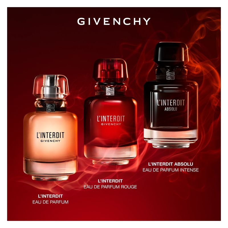 Givenchy L'Interdit Rouge, Eau de Parfum Donna, 35 ml Spray, Profumo Floreale Speziato Legnoso, Fragranza Intensa, Calda e Sensuale