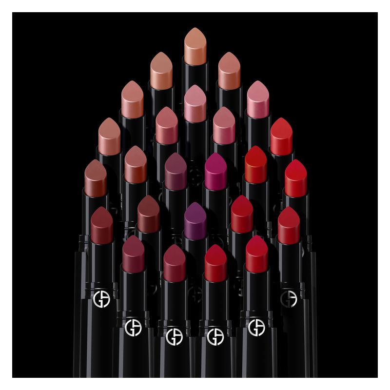 Armani Lip Power, Rossetto Lunga Tenuta Donna, 3.1 g, Colore 201 Majestic, Finish Satinato, Rossetto idratante e confortevole per labbra impeccabili