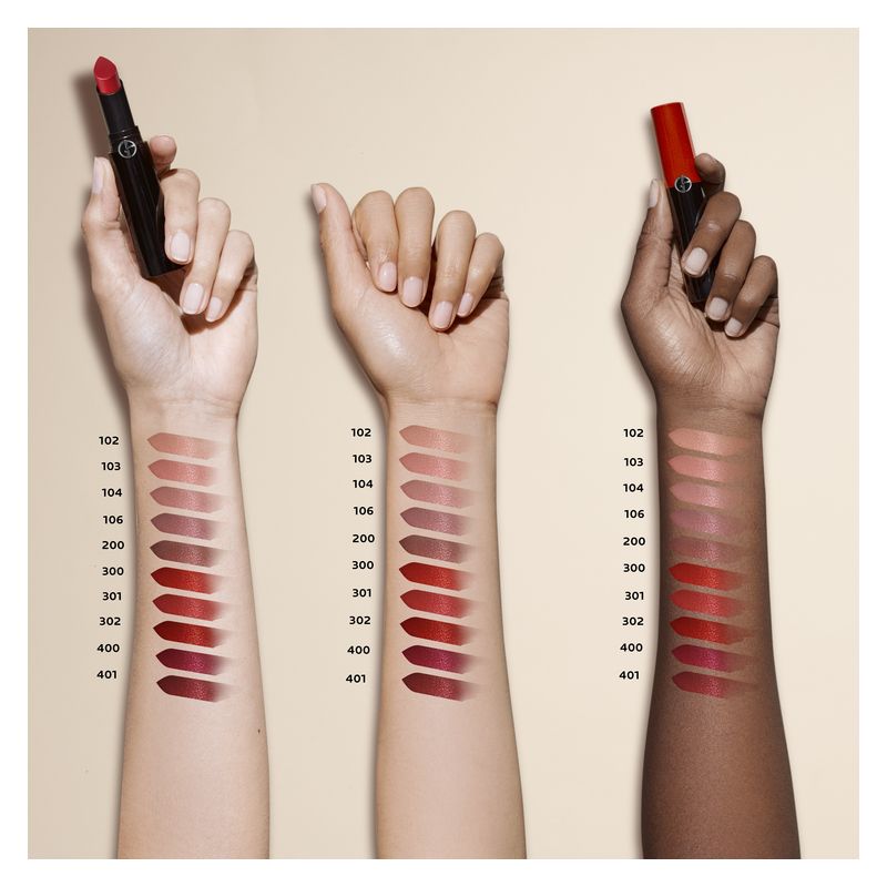 Armani Lip Power, Rossetto Lunga Tenuta Donna, 3.1 g, Colore 503 Eccentrico, Finish Satinato, Make-up Labbra Idratante a Colore Intenso e Vibrante