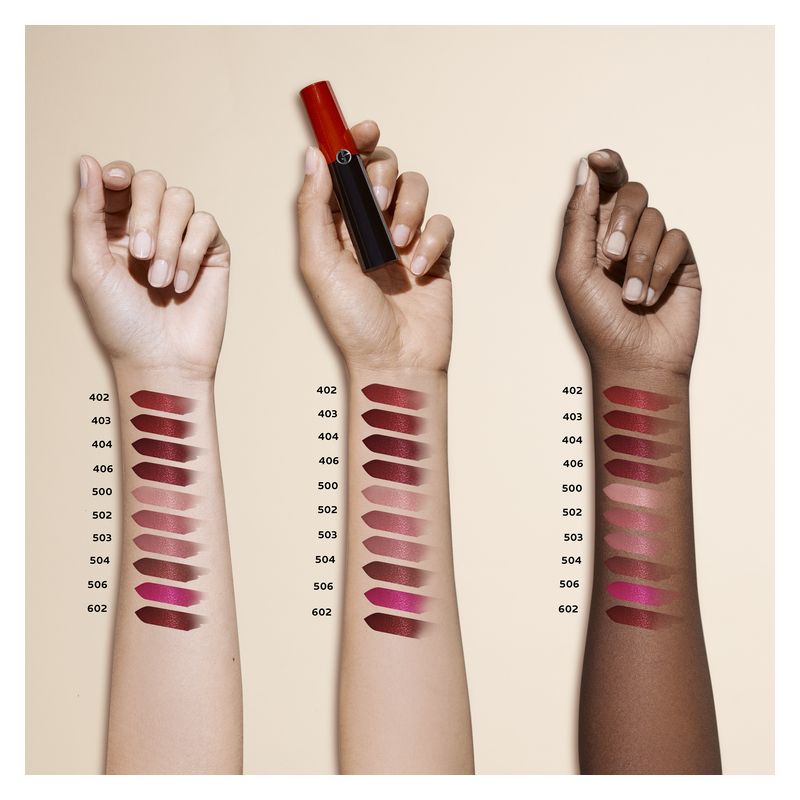 Armani Lip Power, Rossetto Lunga Tenuta Donna, 3.1 g, Colore 503 Eccentrico, Finish Satinato, Make-up Labbra Idratante a Colore Intenso e Vibrante