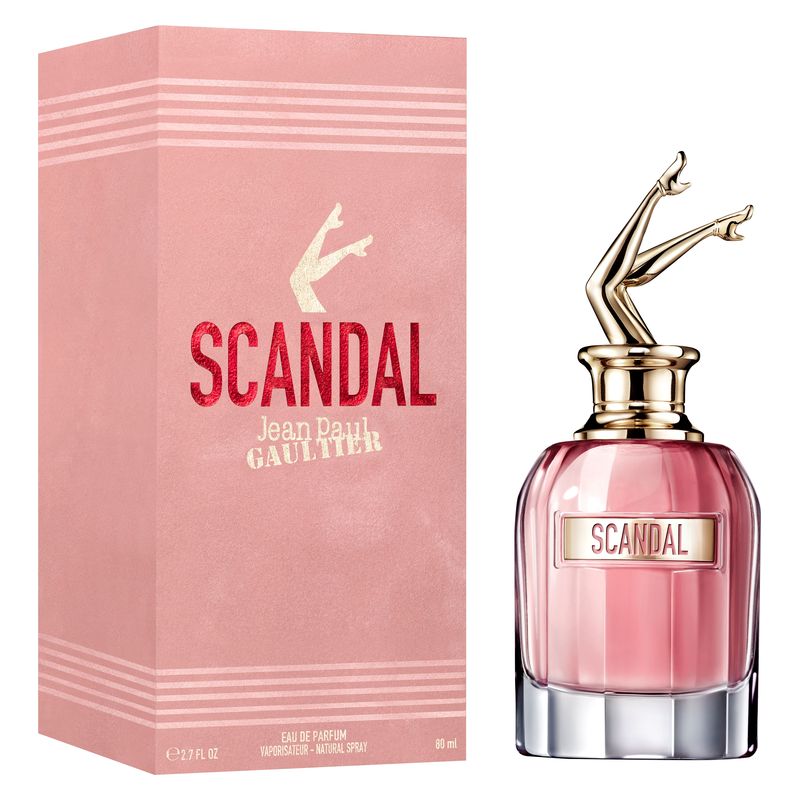 Jean Paul Gaultier Scandal, Eau de Parfum Donna, 80 ml Spray, Profumo femminile Chypre Gourmand con note di Miele, Gardenia e Patchouli