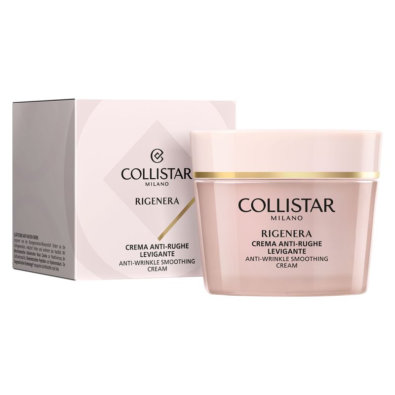 Collistar Rigenera, Crema Anti-rughe Levigante, Trattamento Viso Donna, 50 ml, con Acido Ialuronico per riempire le rughe e affinare la grana della pelle Collistar Rigenera, Crema Anti-rughe Levigante, Trattamento Viso Donna, 50 ml, con Acido Ialuronico per riempire le rughe e affinare la grana della pelle