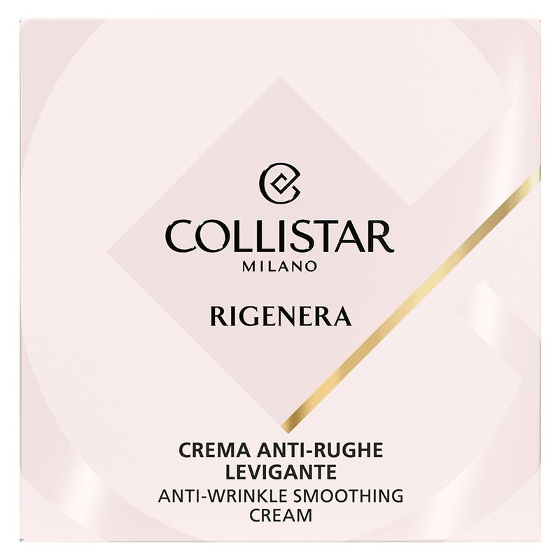 Collistar Rigenera, Crema Anti-rughe Levigante, Trattamento Viso Donna, 50 ml, con Acido Ialuronico per riempire le rughe e affinare la grana della pelle Collistar Rigenera, Crema Anti-rughe Levigante, Trattamento Viso Donna, 50 ml, con Acido Ialuronico per riempire le rughe e affinare la grana della pelle