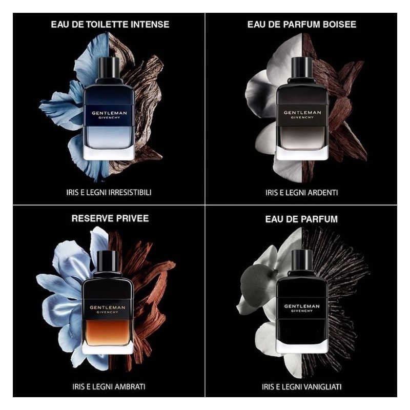 Givenchy Gentleman Eau De Parfum Boisèe, Eau de Parfum Uomo, 60 ml Spray, Profumo maschile legnoso e speziato, intenso e sensuale