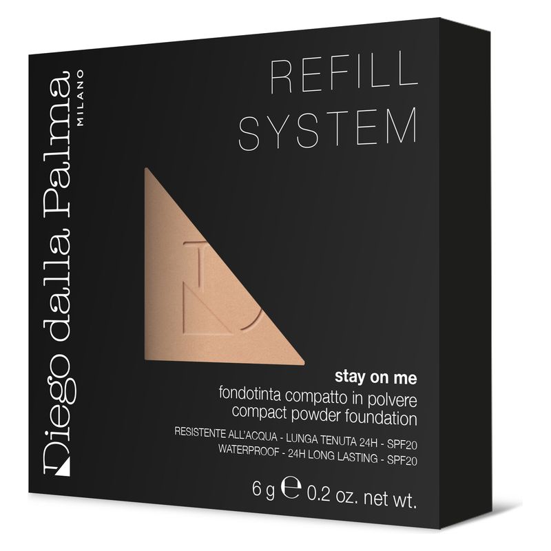 Diego dalla Palma Stay On Me Refill, Fondotinta Compatto in Polvere 6 g, Colore 53 Natural Beige-N, Lunga Tenuta 24H, Waterproof con SPF 20 Diego dalla Palma Stay On Me Refill, Fondotinta Compatto in Polvere 6 g, Colore 53 Natural Beige-N, Lunga Tenuta 24H, Waterproof con SPF 20