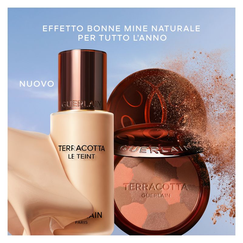 Guerlain Terracotta Light, Poudre Éclat Bonne Mine Naturelle, 04 Foncè Rosé, 10 g, Terra Abbronzante Illuminante per un incarnato radioso e naturale